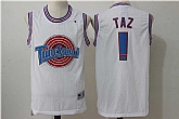 Tune Squad ! Taz White Stitched Movie Jersey,baseball caps,new era cap wholesale,wholesale hats